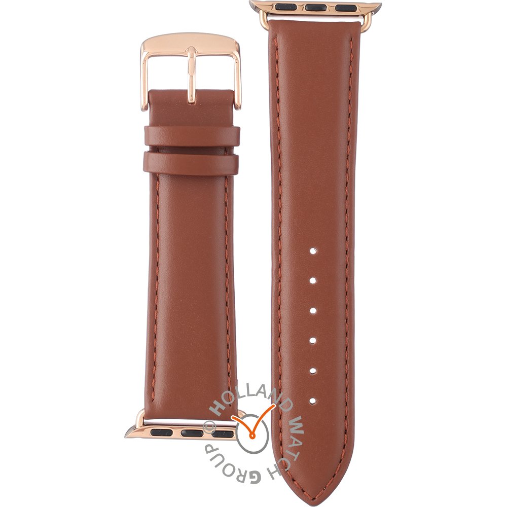 Apple Watch APBR22R-S Brown leather 22 mm - Small Cinturino