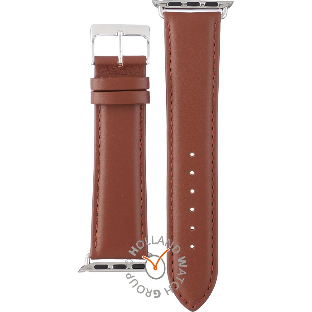 Apple Watch APBR22S-S Brown leather 22 mm - Small Cinturino