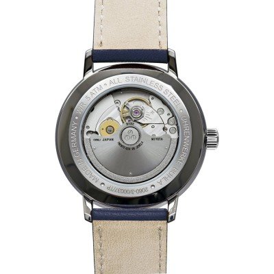 Bauhaus Dessau Orologio Uomo Analogico Solare 2086-1 - Cassa 41mm, Pelle Vitello, 50m