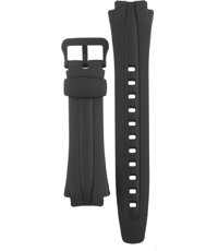 Casio 10129723 Cinturino in resina per orologio da uomo nero (14), Nero, Cinghia