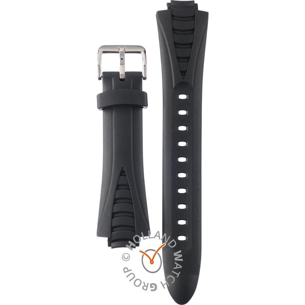 Cinturino Originale Casio 10129723 In Resina Nera Per Orologi Modelli LW-200 - Ricambio Cinghia Uomo