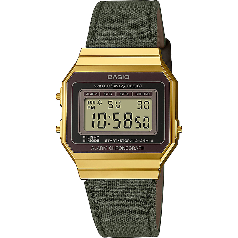 Orologio Casio vintage A700WEGL-3AEF Vintage Iconic • EAN: 4549526315169 •  Orologio.it