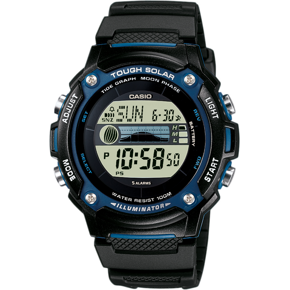 Orologio Casio Sport W-S210H-1AVEG Sports Tide Graph