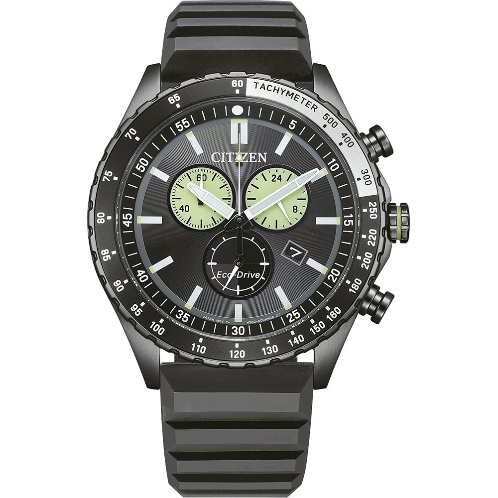 CITIZEN Eco-Drive Cronografo Uomo AT2568-82E - Orologio Al Quarzo Con Cinturino In Acciaio Inox, Quadrante Nero, 43 Mm - 3