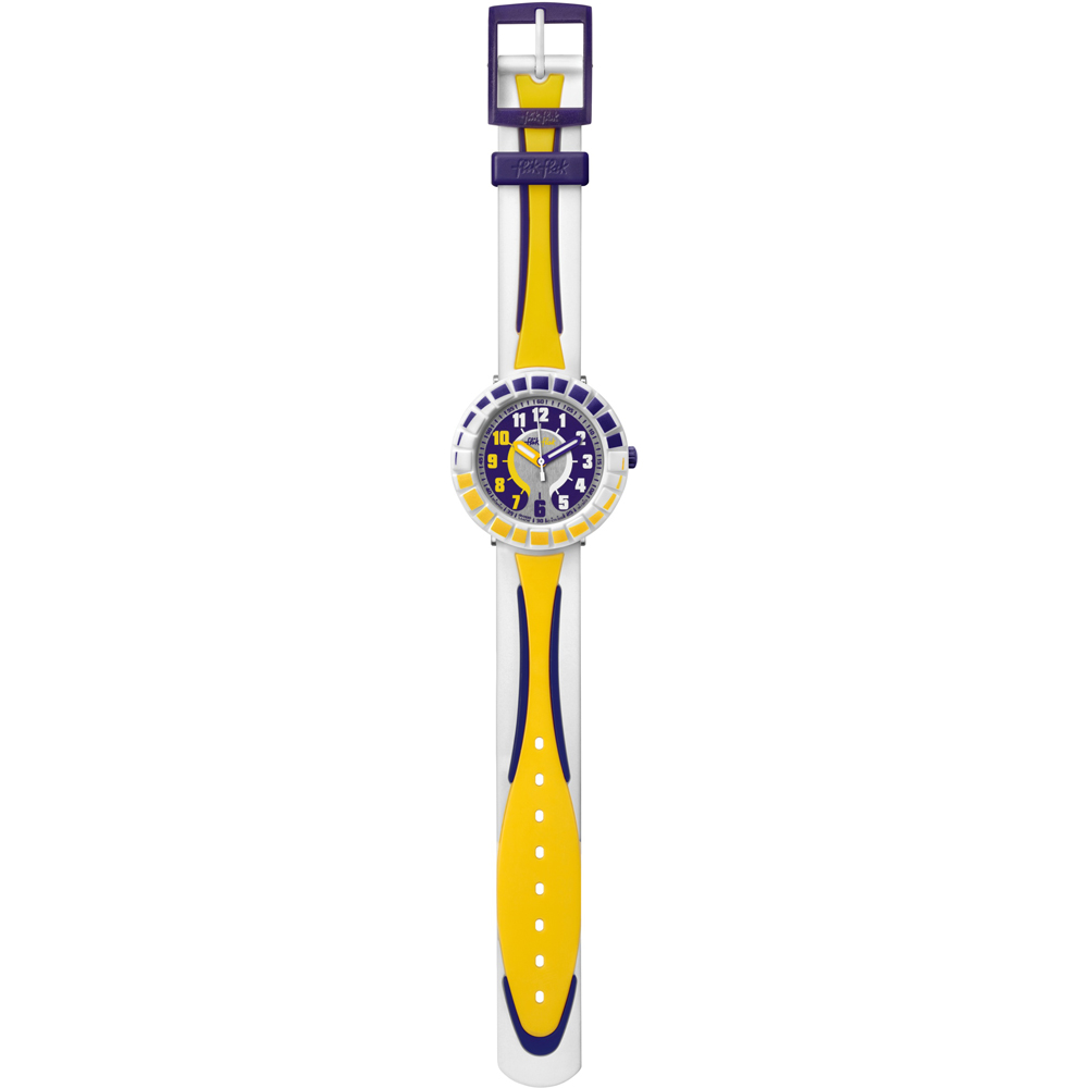 Orologio Flik Flak 7+ Power Time FCSP010 All Around Yellow & Purple