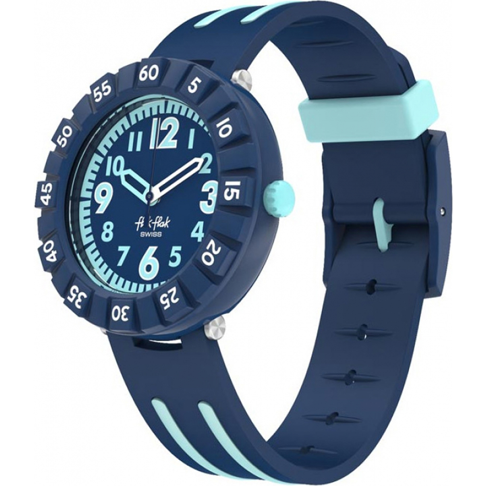 Montre Analogique Bracelet Montre Flik Flak Bleu Flik Flak Disney