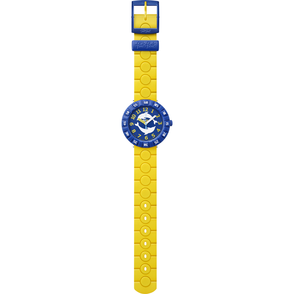 Orologio Flik Flak 7+ Power Time FCSP056 Dolph in Yellow