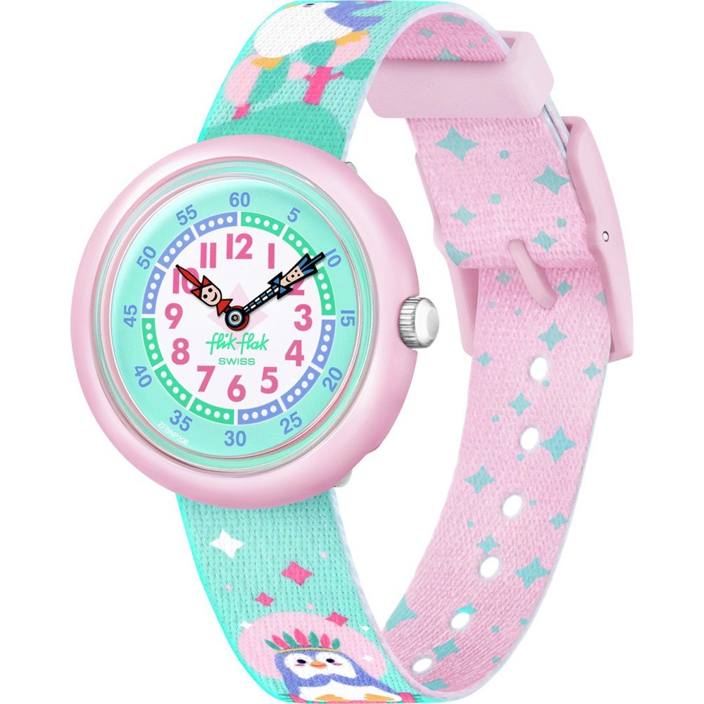 Orologio Flik Flak 3+ Story Time FBNP206 Brrrave Pinguins