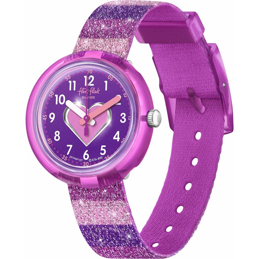 Orologio Flik Flak 5+ Power Time FPNP127 Stripy Glitter