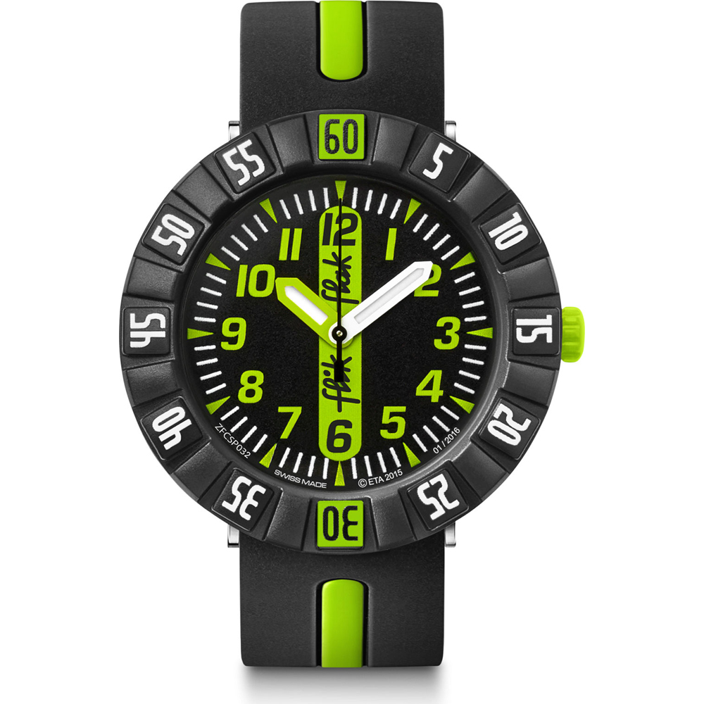 Orologio Flik Flak 7+ Power Time FCSP032 Green Ahead