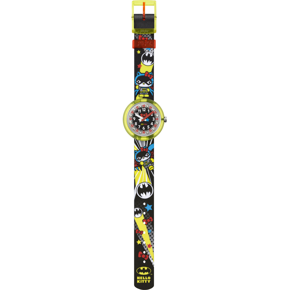 Orologio Flik Flak FLNP016 Hello Kitty Batgirl