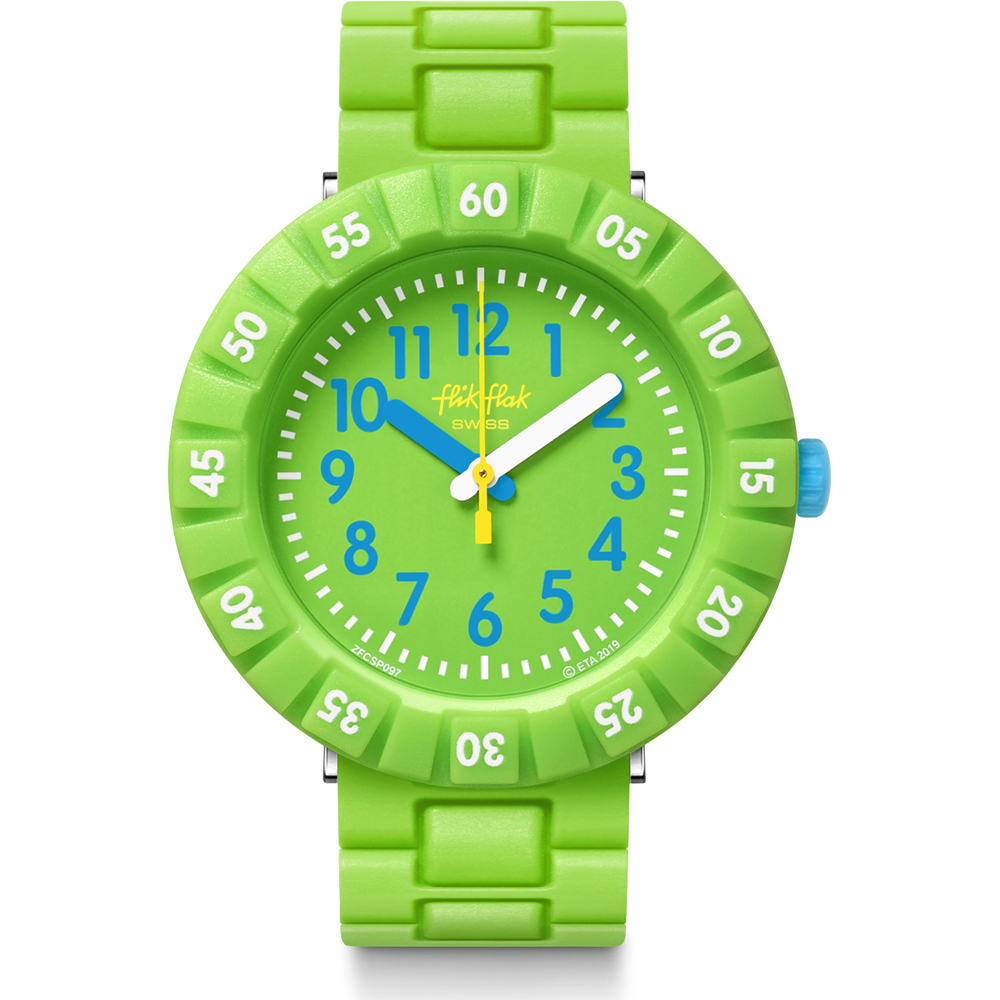 Orologio Flik Flak 7+ Power Time FCSP097 Solo Green