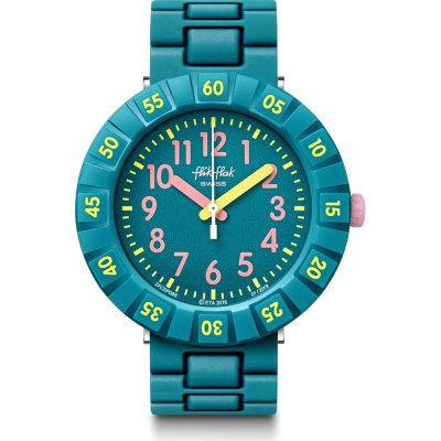 Orologio Flik Flak 7+ Power Time FCSP088 Solo Petrol