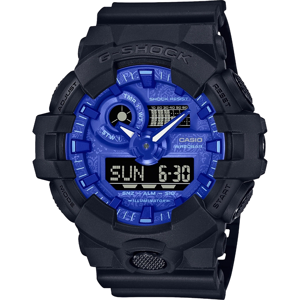 Orologio G-Shock Classic Style GA-700BP-1AER Ana-Digi - Blue Paisley