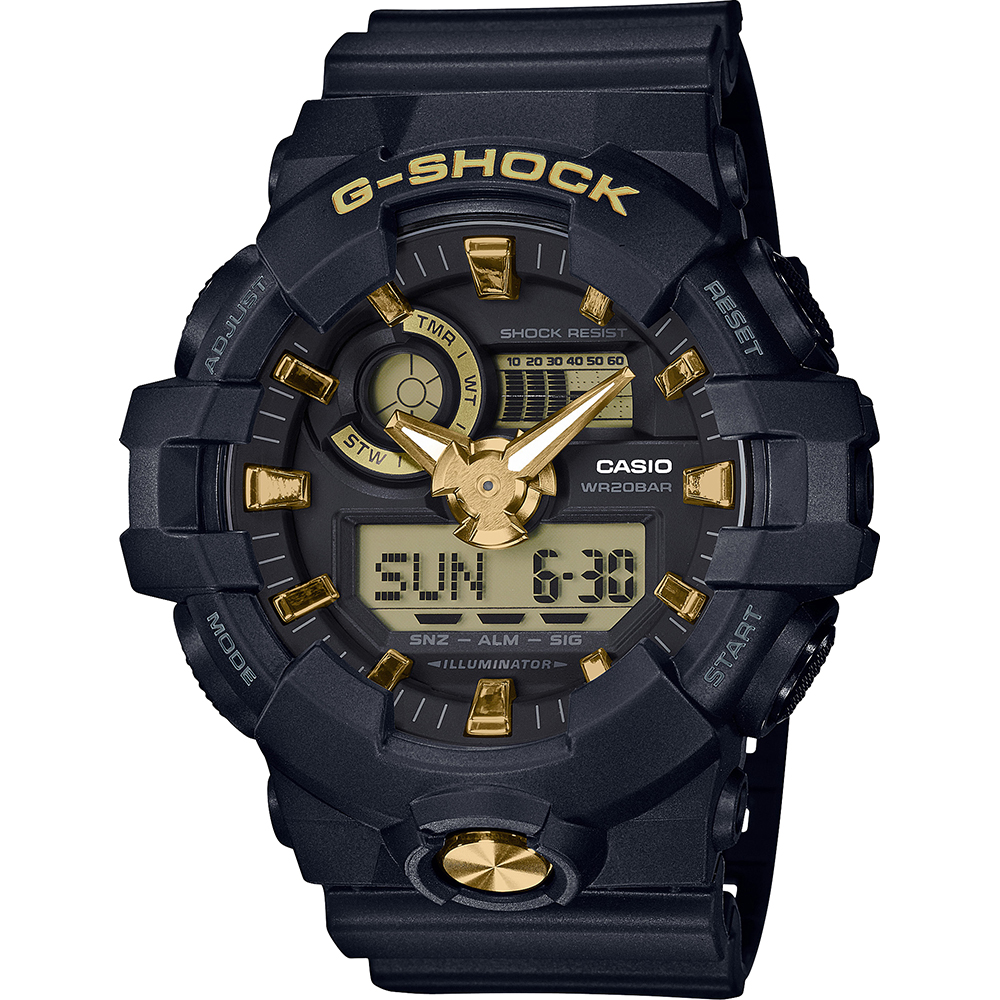 Orologio G-Shock Classic Style GA-710B-1A9ER Black and Gold