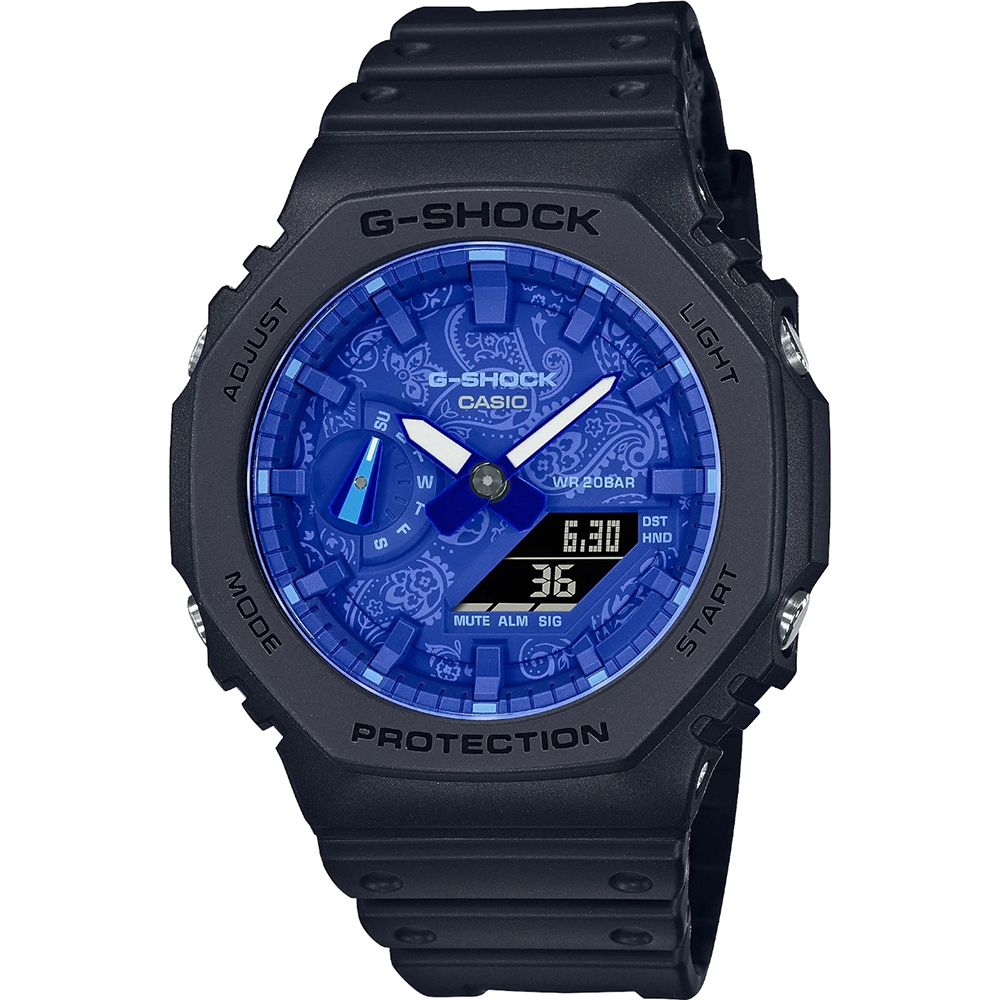 Orologio G-Shock Classic Style GA-2100BP-1AER Carbon Core - Blue Paisley