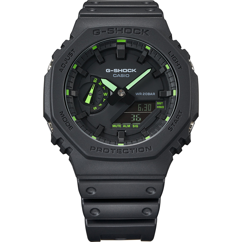 Orologio G-Shock Classic Style GA-2100-1A3ER Neon Accent • EAN:  4549526319280 • Orologio.it
