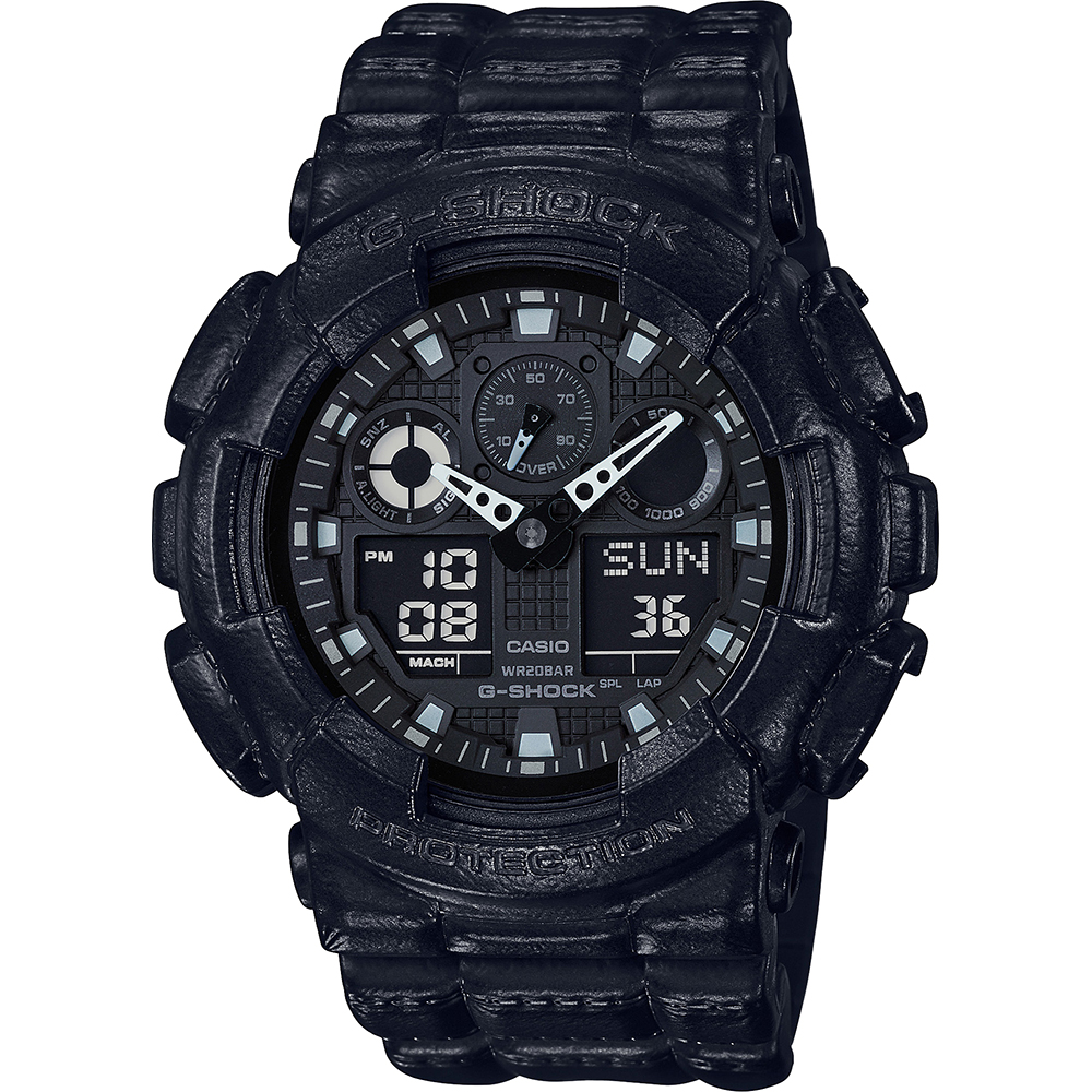 Orologio G-Shock Classic Style GA-100BT-1AER Black Out Texture
