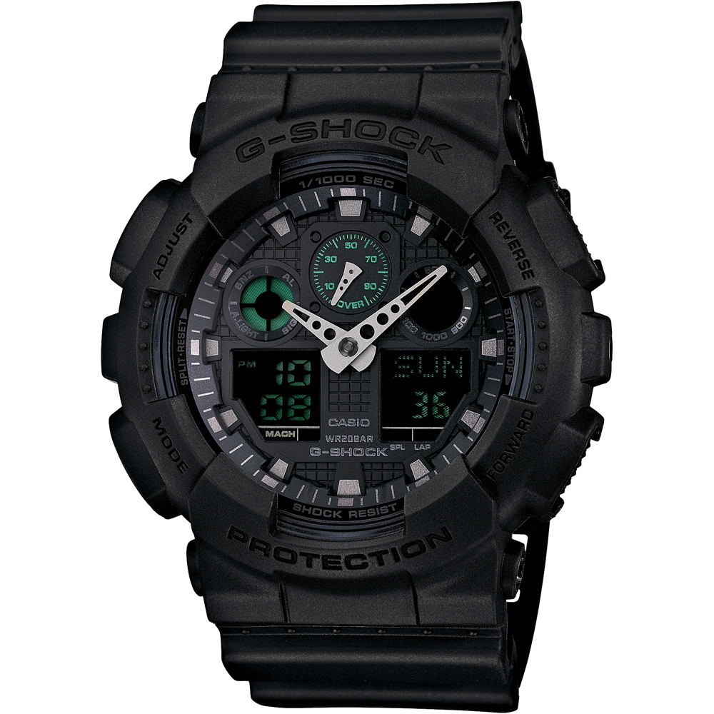 Orologio G-Shock Classic Style GA-100MB-1AER Mission Black