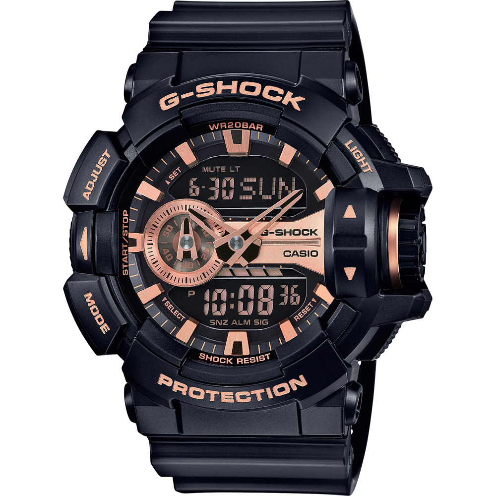 Orologio G-Shock Classic Style GA-400GB-1A4 Rotary Switch Garrish Black