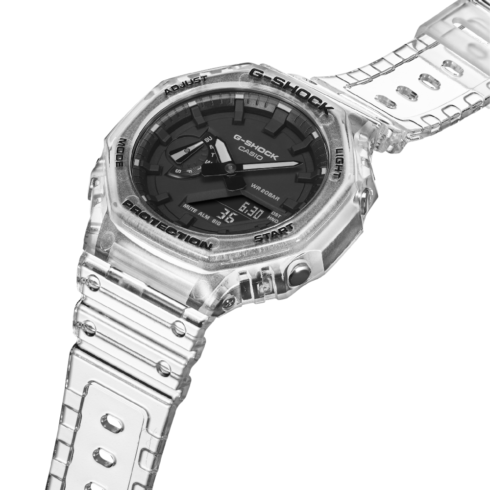 Orologio G-Shock Classic Style GA-2100SKE-7AER Skeleton Series - White •  EAN: 4549526297939 • Orologio.it