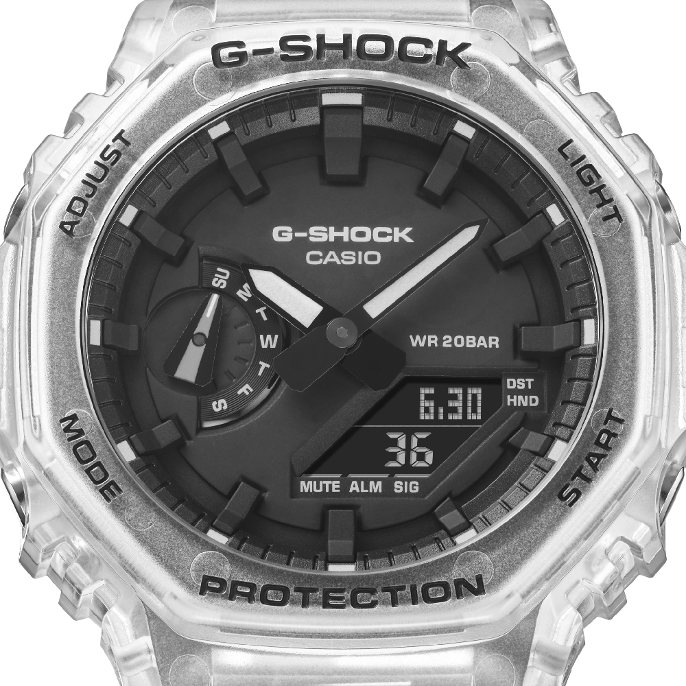 Orologio G-Shock Classic Style GA-2100SKE-7AER Skeleton Series - White •  EAN: 4549526297939 • Orologio.it