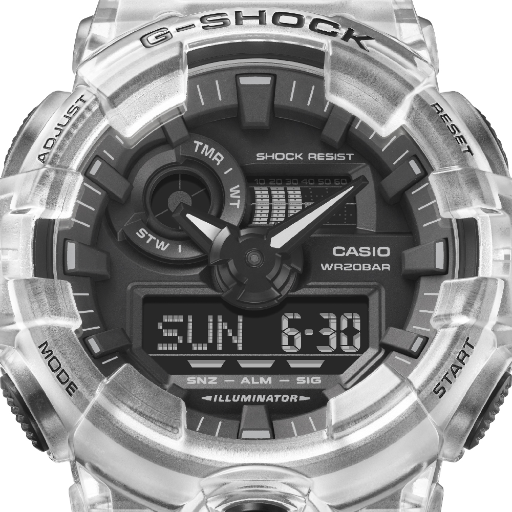 Orologio G-Shock Classic Style GA-700SKE-7AER Skeleton Series - White •  EAN: 4549526297519 • Orologio.it
