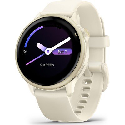 Orologio Garmin Vivoactive 010-02985-01 Vivoactive 6 - Bone/Lunar Gold