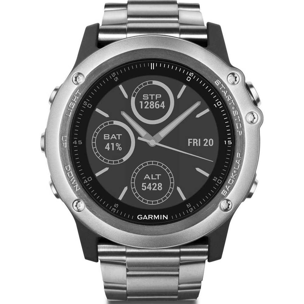 Orologio Garmin 010-01338-41 Fenix 3 Sapphire Titanium