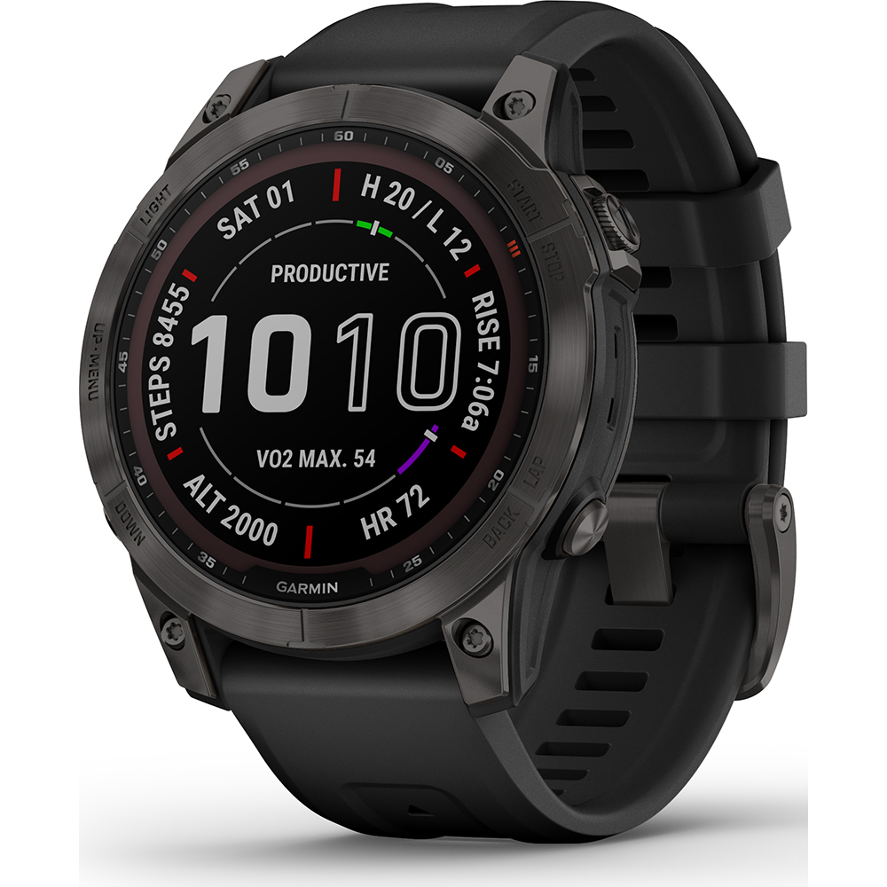 Orologio Garmin Fenix 010-02540-21 Fenix 7 Sapphire Solar