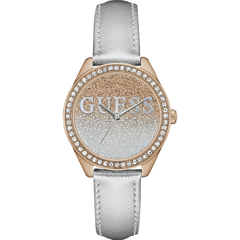 Guess Watch Time 3 hands Glitter Girl W0823L7