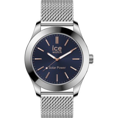 Ice-Watch ICE Steel Orologio Uomo Medium 40mm – Cinturino In Silicone Nero Con Dettagli Rossi