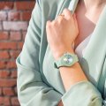Green silicone watch with sunray dial - Size Small Collezione Primavera / Estate Ice-Watch