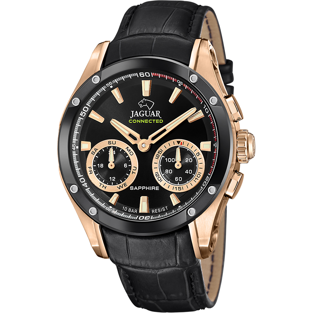 Jaguar Orologio Analogico Da Uomo Modello J899/3 – Movimento Al Quarzo, Quadrante Rotondo, Funzione Giorno-Data – Design Classico Ed Elegante