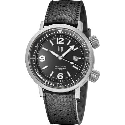 Lip Rally Orologio Uomo Cronografo Automatico – Edizione Limitata – Quadrante Scacchiera – Acciaio E Pelle Marrone – 671821 Blu