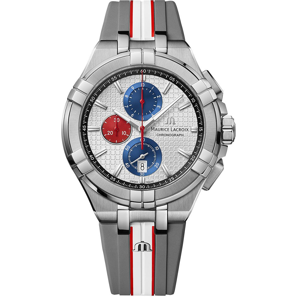 Orologio Maurice Lacroix Aikon AI1018-TT031-130-2 Aikon Chronograph  Mahindra Racing • EAN: 7630020611295 • Orologio.it