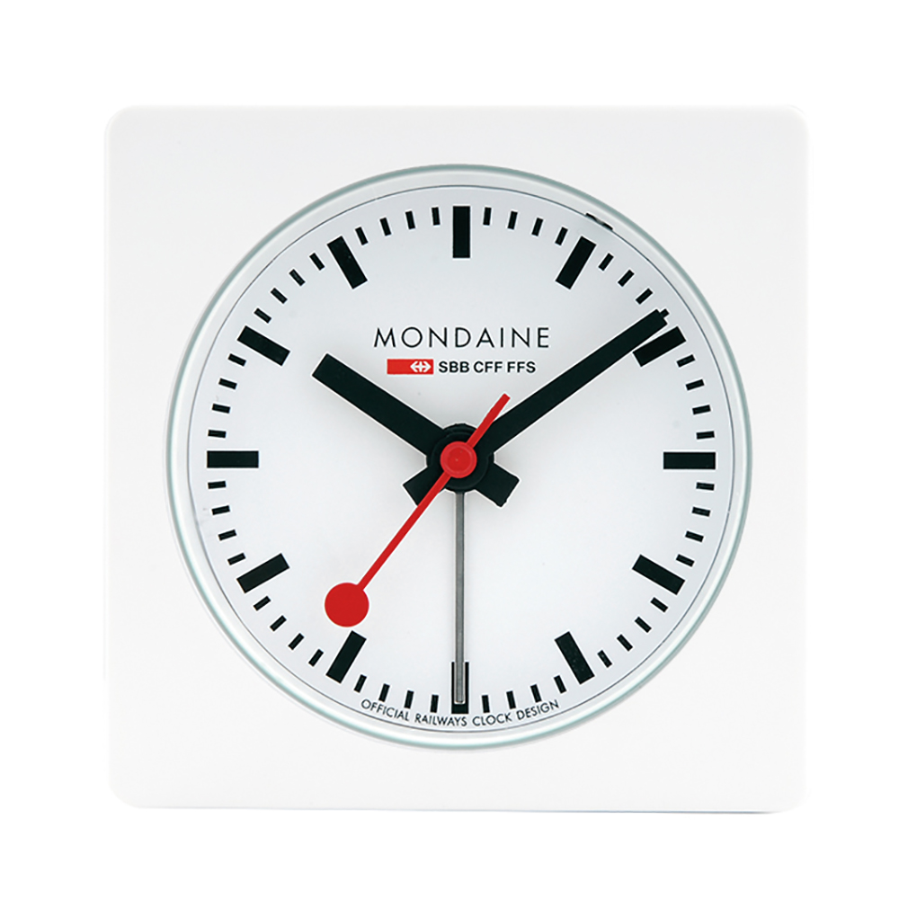 Clock Mondaine A996.ALIG.10SBB Alarm Cube
