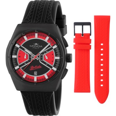 Orologio Mondia MI-819-BK-BKRD-CG Rally Legend Chrono Set
