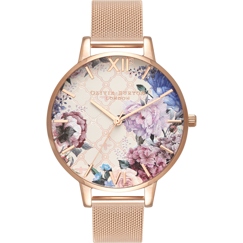 Orologio Olivia Burton OB16EG86 Glass house Rose Gold Mesh