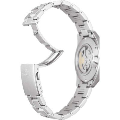 Orient Orologio Automatico Uomo RE-AV0004N00B: Cinturino In Acciaio, Quadrante Nero, 10 Bar, Made In Japan