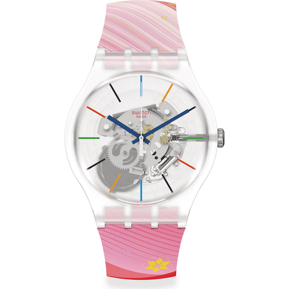 Orologio Swatch Specials SO29Z105 2022 Olympic Collection - Red rivers and mountains