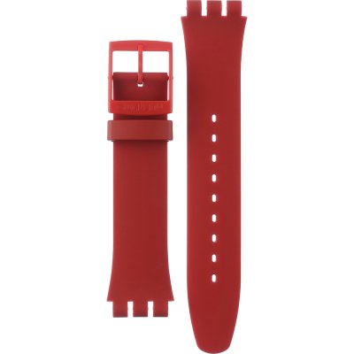 Cinturino Swatch Plastic - Originals Large (41mm) SUO/SO29/SO32 ASO29R700 SO29R700 1983 Red Vremja
