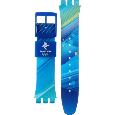 Cinturino Swatch Plastic - Originals Large (41mm) SUO/SO29/SO32 ASO29Z700 2022 Olympic Collection - Chinese winter scenery