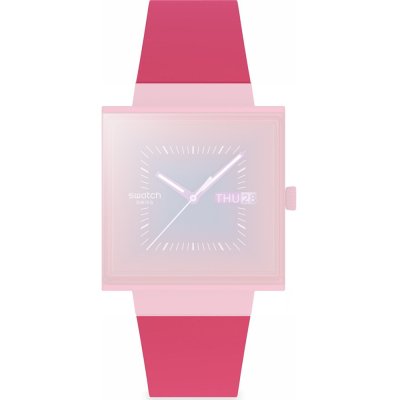 Cinturino Swatch ASO34R700 Squarely Berry