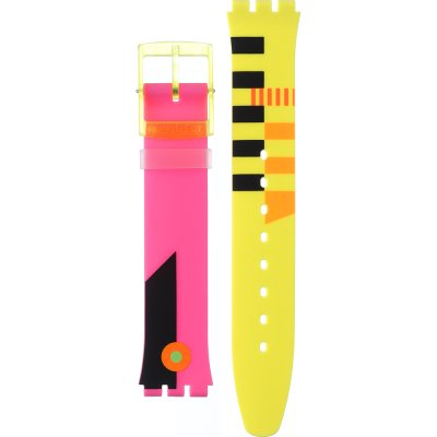 Cinturino Swatch Plastic - Skin Small 33.7mm - SF/SI/SS08/SS09 ASS08S101 Neon Flumotions