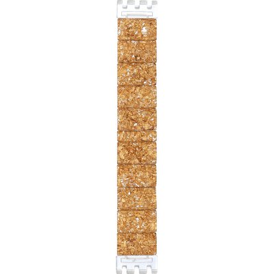 Cinturino Swatch Plastic - Square SUB 18mm ASUBK159A SUBK159A Golden Jewel Large