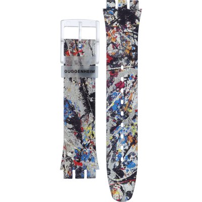 Cinturino Swatch Plastic - Originals Large (41mm) SUO/SO29/SO32 ASUOZ366 Pollock's alchemy