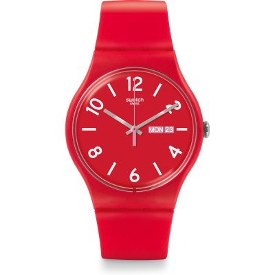 Orologio Swatch Originals Large (41mm) SUOR705 Backup Red