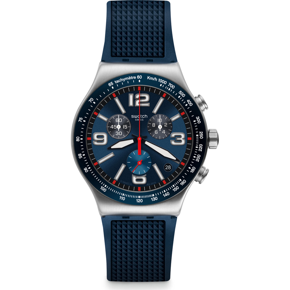 Orologio Swatch Irony - Chrono New YVS454 Blue Grid