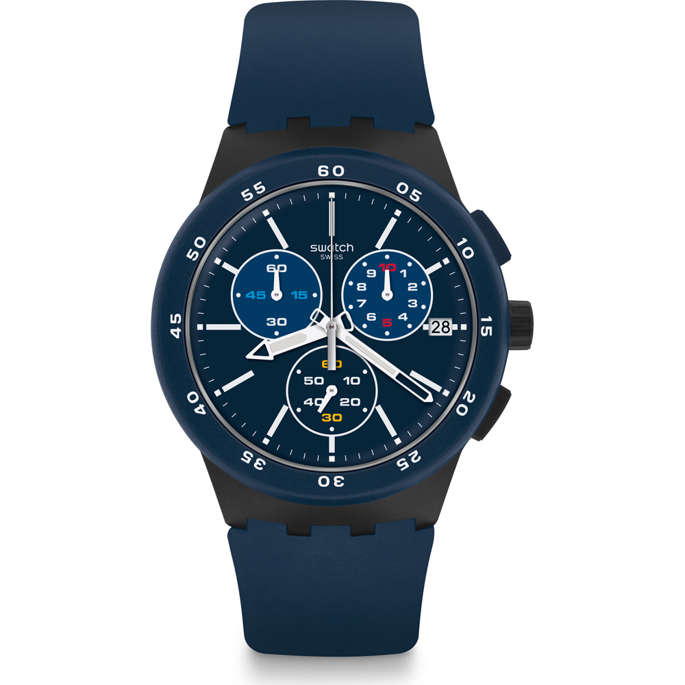 Orologio Swatch New Chrono Plastic SUSB417 Blue Steward